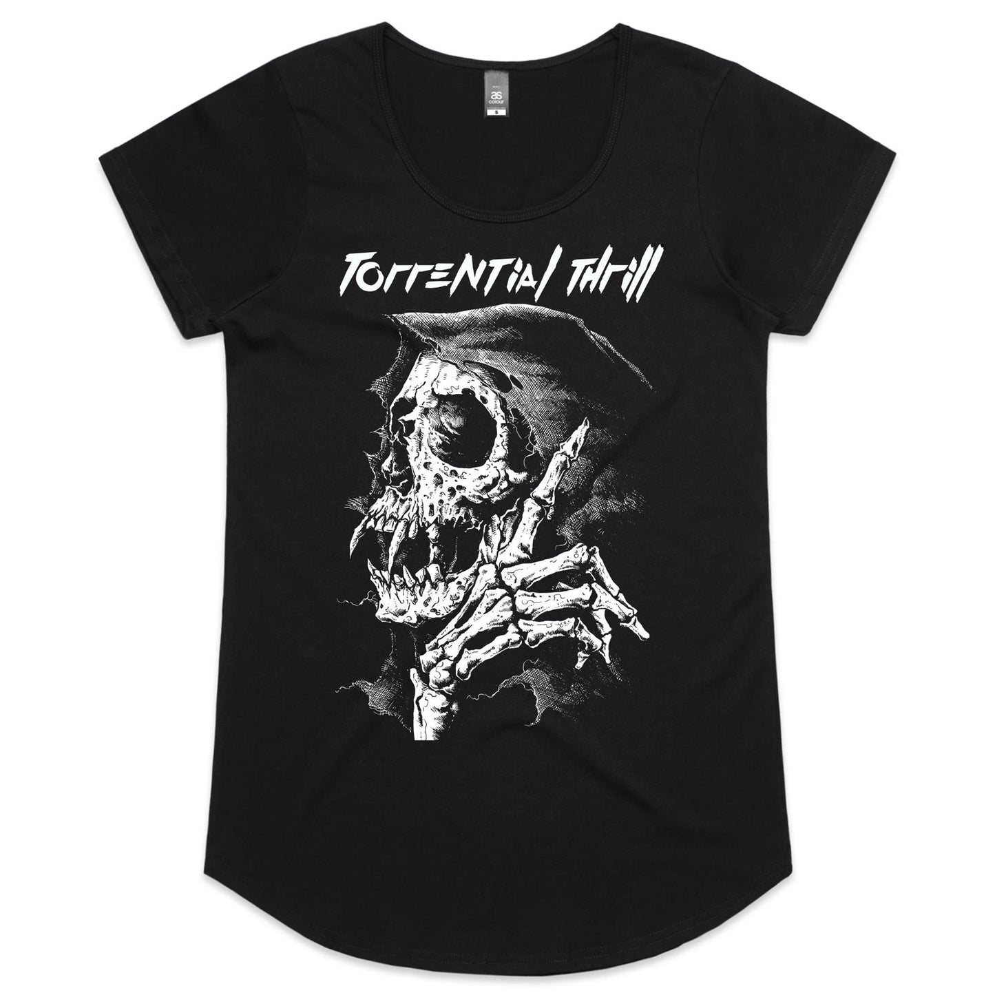 Skull Traditional - Womens Scoop Neck T-Shirt