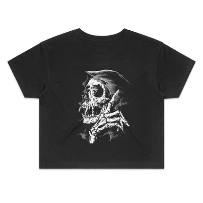 Skull - Women's Crop Tee